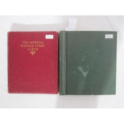 303 - All World: Green ‘Simplex’ and red ‘Imperial’ Albums (2) of mainly used definitives, commemoratives,... 