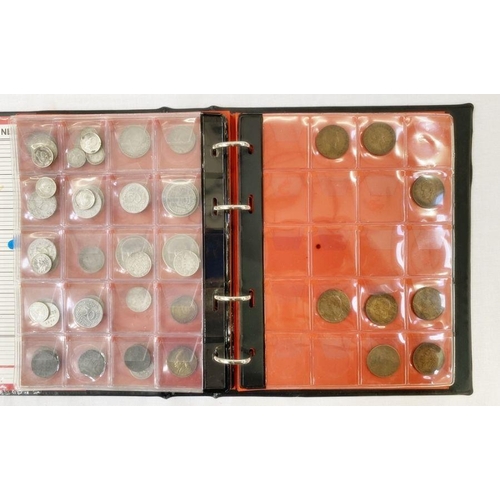 339 - Large box of coins to include; silver proof coins, proof sets, Whitman folders (not complete)