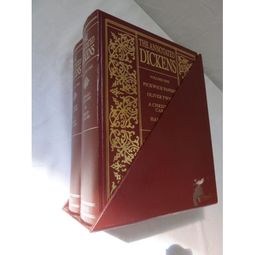 96 - Folio Society
 Charles Dickens Works, 11 vols, all green cloth in green slip cases
 Guilino and Coll... 