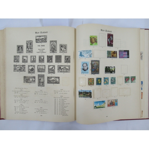 303 - All World: Green ‘Simplex’ and red ‘Imperial’ Albums (2) of mainly used definitives, commemoratives,... 