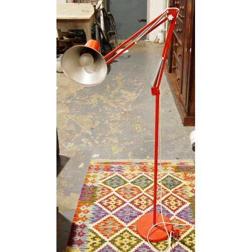 1326 - Mid 20th century Danish red anglepoise lamp