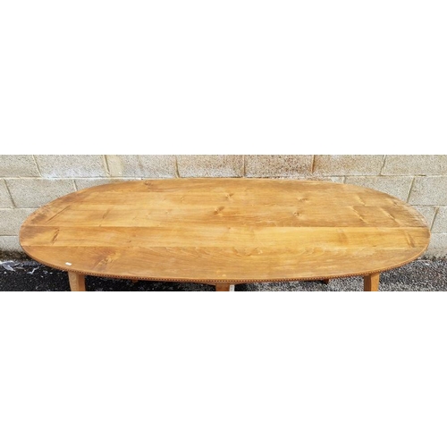 1344 - 1969/1970 Oliver Morel Cotswold School walnut oval dining table and chairs, the table  having figure... 