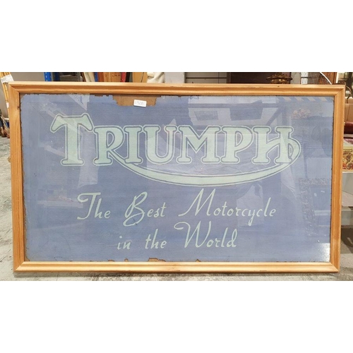 192B - Vintage Triumph poster framed 'Triumph the Best Motorcycle in the World'