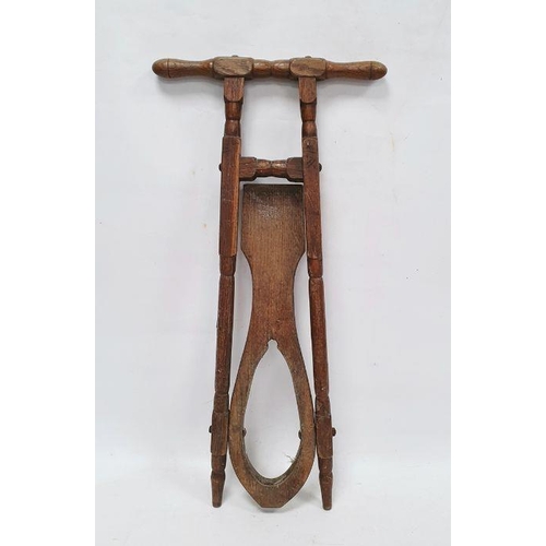 192 - Antique oak boot jack