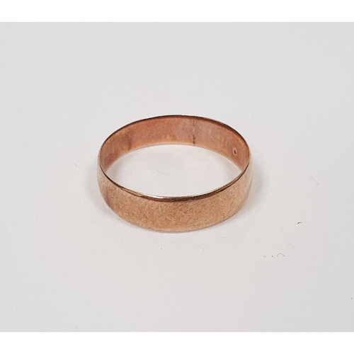 252A - 9ct gold wedding band, 2g approx.