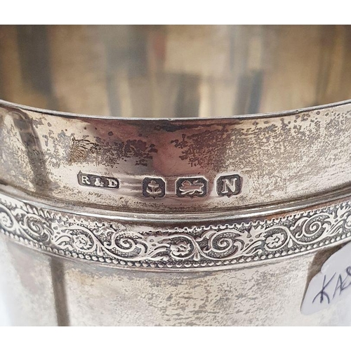 260 - George VI silver christening mug, tapered on a circular base, Birmingham 1937, maker Roberts & Daw L... 