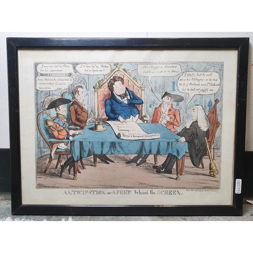 287A - Three 19th century handcoloured humorous prints
 