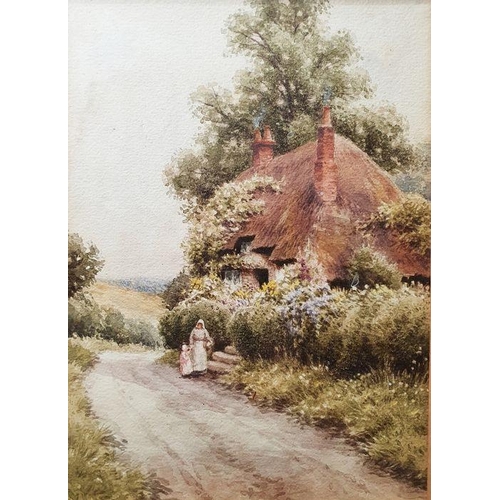 336 - Victorian watercolour 
 Country house, monogrammed and dated '92 lower left 
 Watercolour
 Country h... 