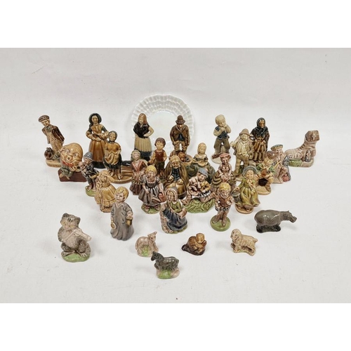 47 - Collection of various Wade whimsies and other small figures, including Humpty Dumpty, Kathleen, Dann... 