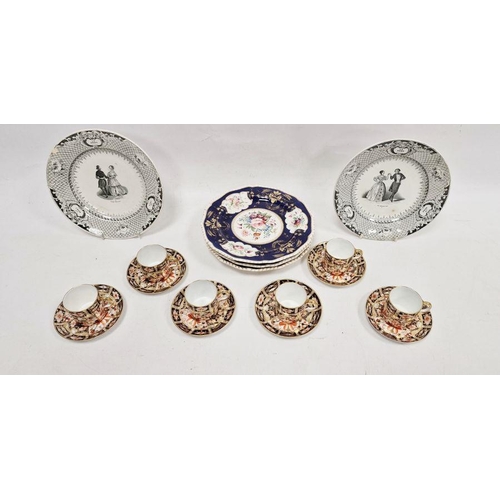 56 - Royal Crown Derby imari pattern part coffee service, circa 1900, printed iron-red marks, pattern no.... 