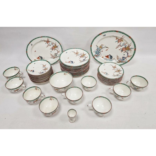 57 - Royal Worcester 'Old Bow' pattern part breakfast service, early 20th century, printed black marks Ol... 