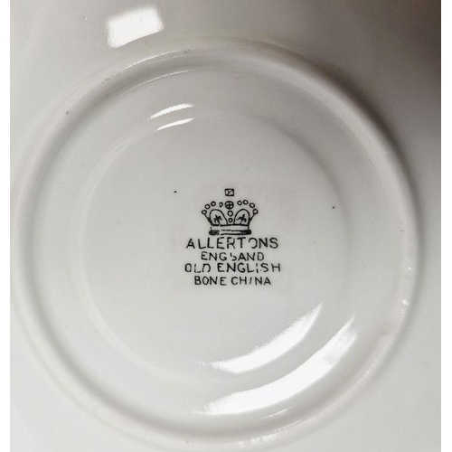 6 - Allertons Ltd pottery solitaire, circular 1900, printed crowned marks, printed, painted and gilt wit... 