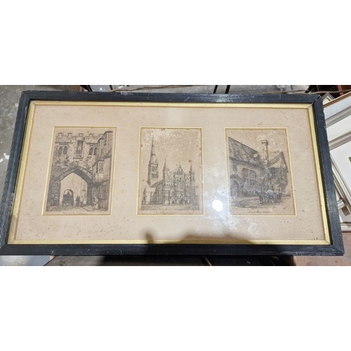 399 - Quantity of assorted prints to include:-
 After J Farington RA
 Colour print
 Printed by J & J Boyde... 