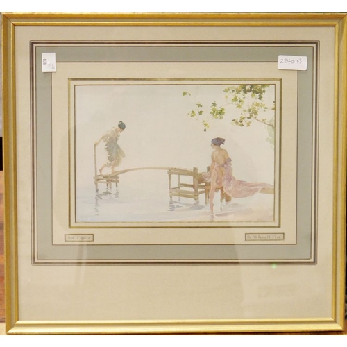 410 - After William Russell Flint 
 Colour print 
 