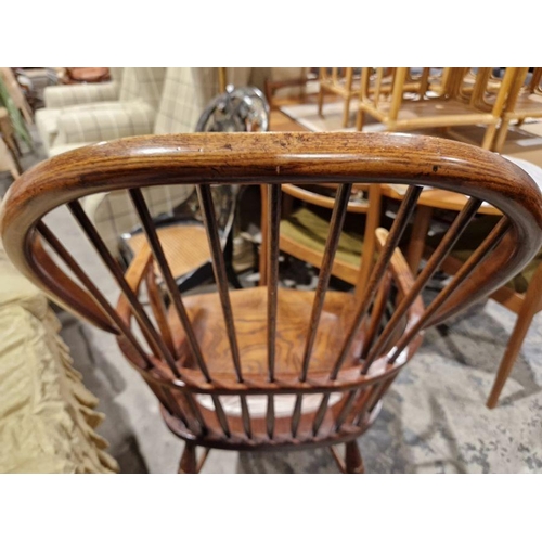 1250 - Windsor stickback elbow chair with crinoline stretcher