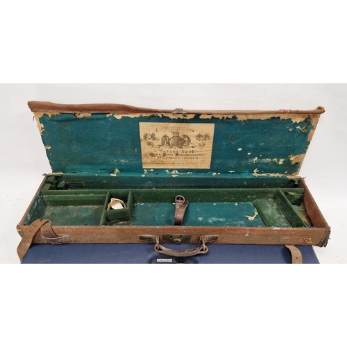 134 - A 19th century wooden and canvas gun case by Watson Bros, Old Bond Street, London, a modern Beretta ... 