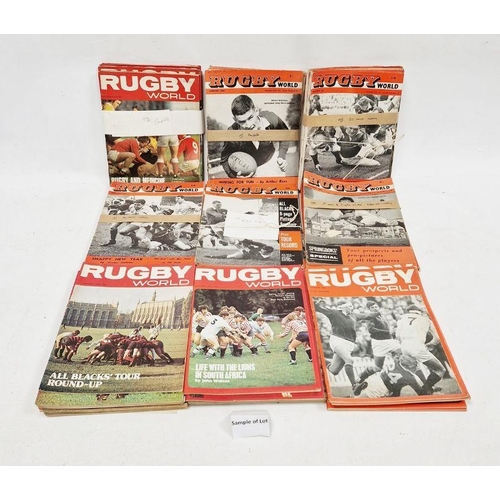 142 - Collection of Rugby World magazines 1960-1976