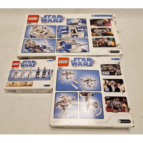 146 - Three boxed Lego Star Wars sets to include 8018 Armoured Assault Tank (AAT), 8015 Assassin Droids Ba... 