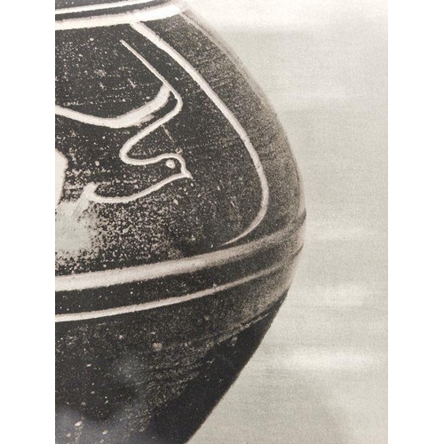 271 - After Bernard Leach (1887-1979)
 Lithographic print 
 'Black Jar' printed at the Curwen Studios 1974... 