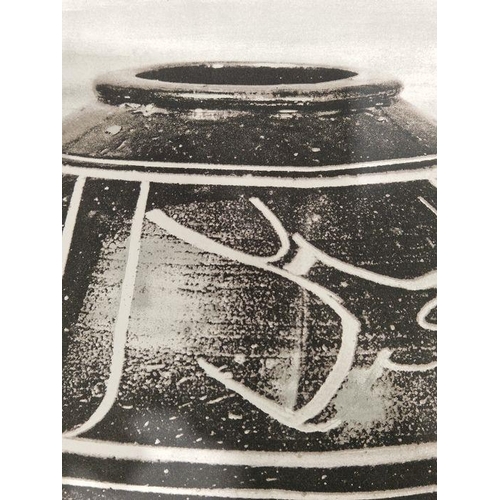 271 - After Bernard Leach (1887-1979)
 Lithographic print 
 'Black Jar' printed at the Curwen Studios 1974... 