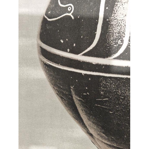 271 - After Bernard Leach (1887-1979)
 Lithographic print 
 'Black Jar' printed at the Curwen Studios 1974... 