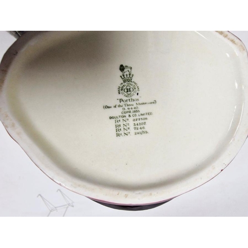 48 - Masons Ironstone 'Mandalay' pattern oval dish, two Royal Doulton character jugs and a small jester c... 