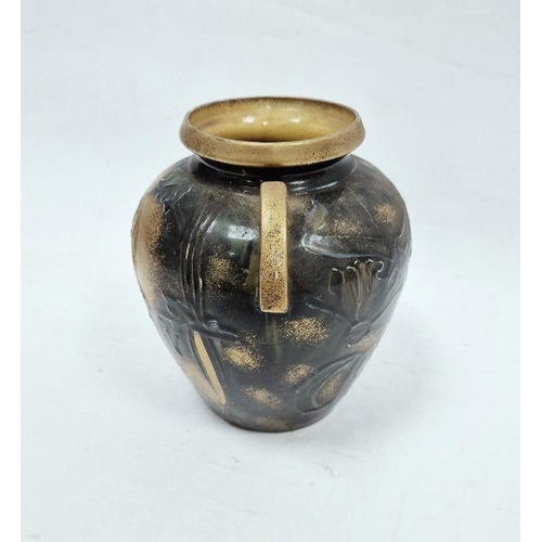 51 - Thomas Forester & Sons Ltd Phoenix ware two-handled earthenware vase, shouldered ovoid, slip trailed... 