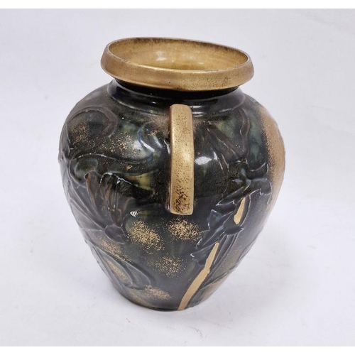 51 - Thomas Forester & Sons Ltd Phoenix ware two-handled earthenware vase, shouldered ovoid, slip trailed... 