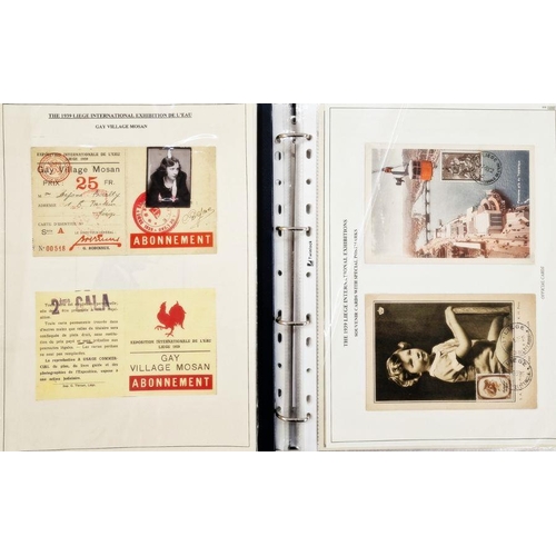 18 - Belgium: Liege World Fair Exposition 1939 collection including mint and used definitives and commemo... 