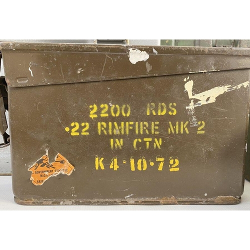 197 - Five ammo boxes (5)