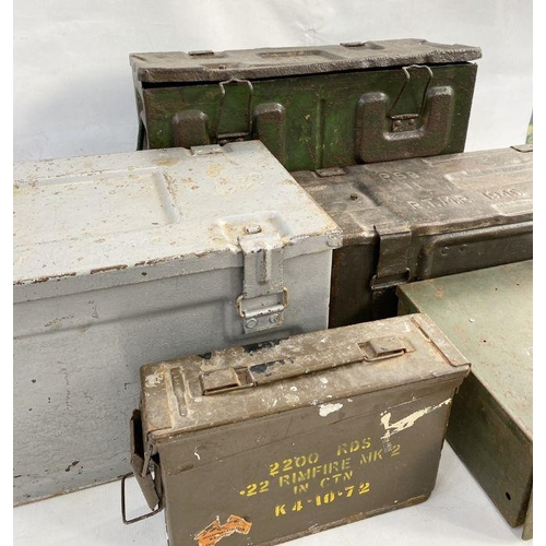 197 - Five ammo boxes (5)