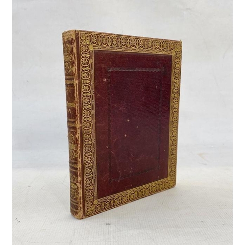 204 - Early 19th century leatherbound journal filled with handwritten verses, copied from the likes of Bis... 