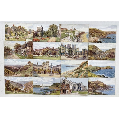 213 - Quantity of postcards by A. R. Quinton, each printed in colour, to include Oxford, the New Forest, t... 