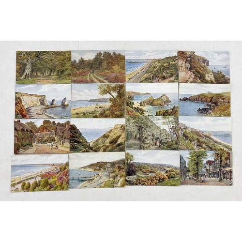 213 - Quantity of postcards by A. R. Quinton, each printed in colour, to include Oxford, the New Forest, t... 