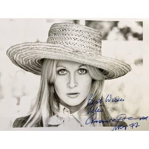 217 - Quantity of signed photographs of actresses and models from the late 1960's - 1970's, many autograph... 