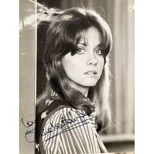 217 - Quantity of signed photographs of actresses and models from the late 1960's - 1970's, many autograph... 