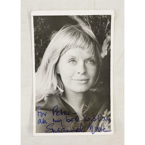 217 - Quantity of signed photographs of actresses and models from the late 1960's - 1970's, many autograph... 