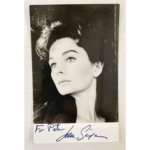 217 - Quantity of signed photographs of actresses and models from the late 1960's - 1970's, many autograph... 