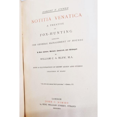 245 - Assorted volumes relating to horses and hunting, to include:-
 Vyner, Robert T.
 