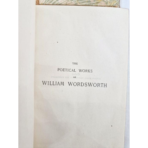 263 - Bindings
 Wordsworth's Poetical Works, Scott's Poetical Works, etc, uniform binding, full tree calf,... 