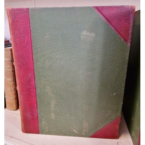 291 - Bound volumes of Punch 1841 complete run through to 1891, half leather, green boards, marbled ep, ma... 