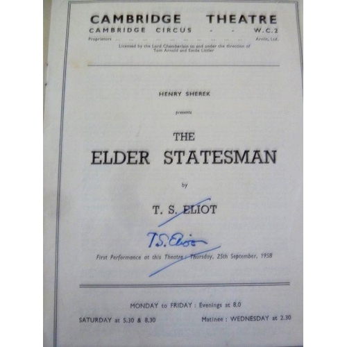 299 - Eliot, T.S., signed material - 