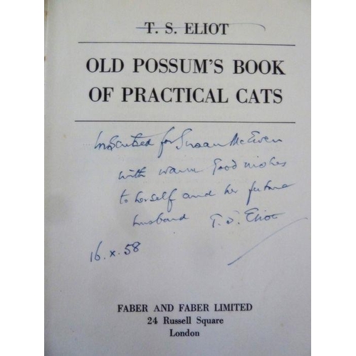 299 - Eliot, T.S., signed material - 