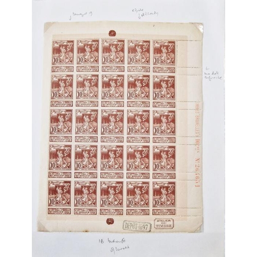 31 - Belgium: large 150+ page ‘SAFE’ ring binder, with written-up, well-presented, wide ranging collectio... 