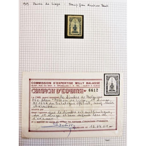 41 - Belgium: red 'Centaur' album with specific stamp issues relating to Liege and Liege postal history f... 