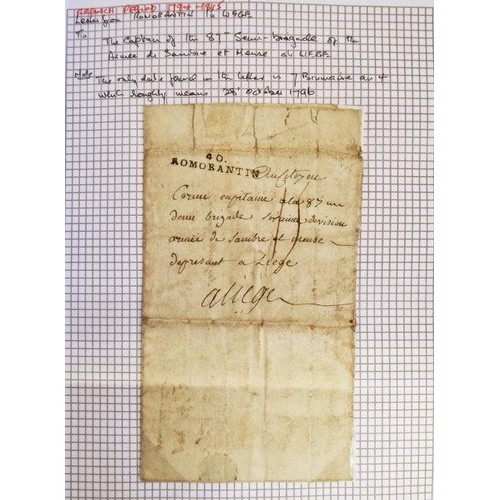 42 - Belgium: Liege - related, written up collection of pre-stamp letters and related postal history of 1... 