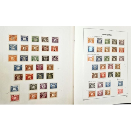 51 - GB: purposed blue S.G stamp album of some 115 pages of QV to QEII definitive, commemorative, officia... 