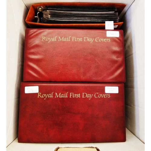 55 - GB with face value, circa £320, two large/three small cover albums full of QEII mint and used decima... 