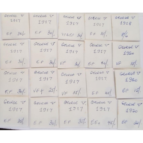 71 - Collection of silver 3d containing 74 pre 20 and 23, pre 47, various grades, in handwritten envelope