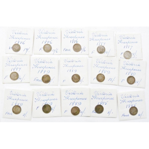 84 - Large group of silver (.500) pre 47 3d combined weight 2463g/79.18oz, with a box (cardboard) contain... 